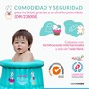 Bañera para Bebe Inflable Turquesa incluye Bolso de Viaje, Pato