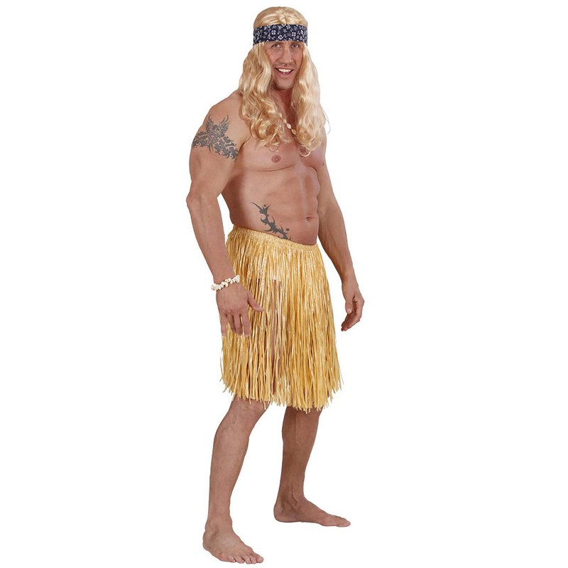 Straw Skirt 55cm Accessory for Tropical Hawiian Fancy Dress