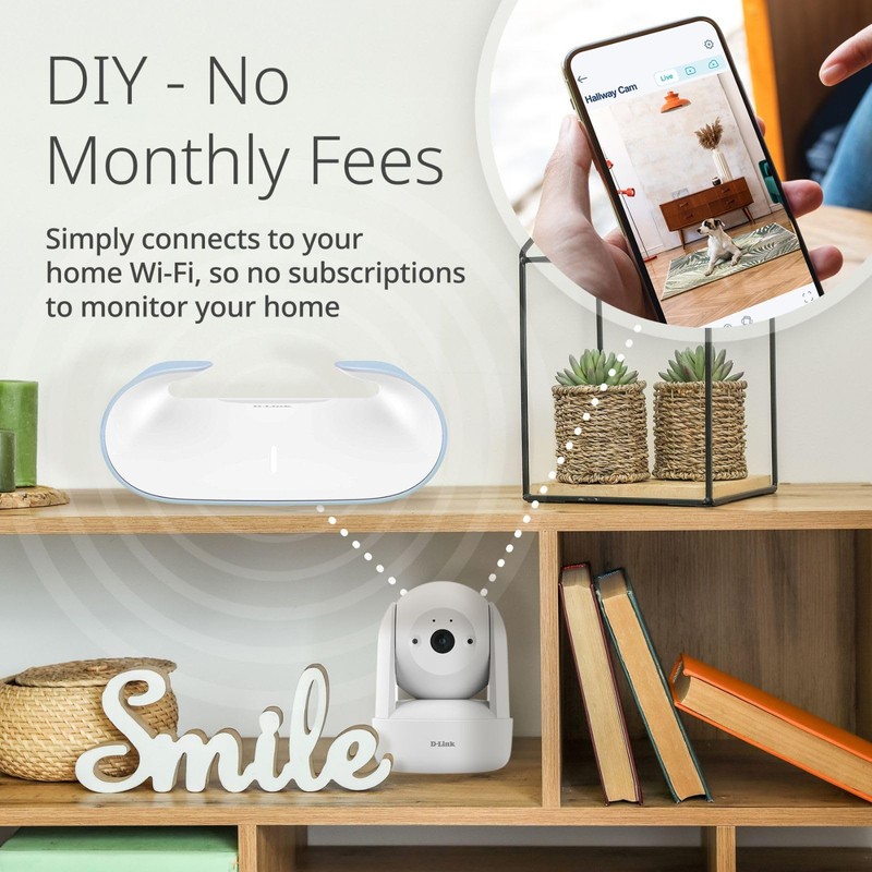 D-Link 2K Pan & Tilt Wi-Fi Camera w/ 360 Degree
