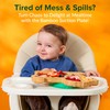 Bamboo Divided Suction Plate Baby - Strong Suction Toddler Plates