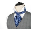 HISDERN Ascot - Corbata para hombre, diseño floral, cachemira, lunares,