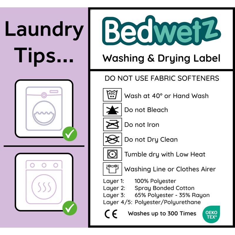 Bedwetz® Potty Training Bed Pads | 100% Waterproof Mattress Protector