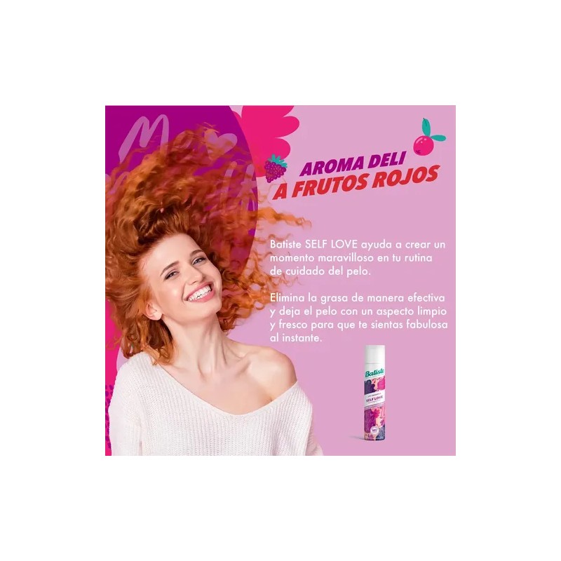 Batiste Shampoo en Seco Self Love con Frutos Rojos 200