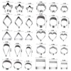 30Pcs Mini Cookie Cutter Set，Stainless Steel Multi Shapes Kit Cutters