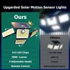 3000LM Solar Lights outdoor, 413 LEDs 4 Adjustable Heads Solar