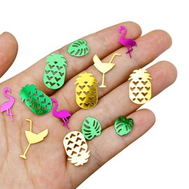 30G Hawaiian Style Confetti Pineapple Palm Leaves Turtle Leaves Flamingo Confetti Beach Decoration Table Decoration For Hawaiian Party