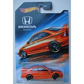 Hot Wheels Honda Series 2018 Release, Orange Honda Civic SI 3/8