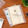 36PCS Clear Plastic File Folders,Plastic Envelope Folder with Snap Closure,A4
