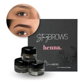 Kit Henna Cejas Hd 140 Aplicaciones Sombreado Stay Hd Brows
