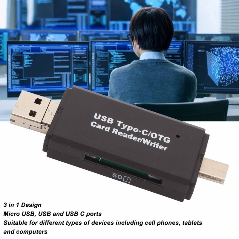 Storage Card Reader Micro USB USB USB C 3 in