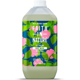 Faith in Nature Natural Liquid Hand Wash - Vegan & Cruelty Free, No SLS or Parabens - 169 fl oz Refill Pack, Wild Rose
