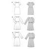 Burda Easy Sewing Pattern Women's Jersey Dresses #5708 Size 6-18