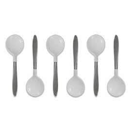 Rehabilitation Advantage Coated Stainless Steel Soup Spoons, Set of 6
