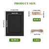 Hexizexi 50 Pcs 4x6 Inch Paper Photo Frames Black Cardboard