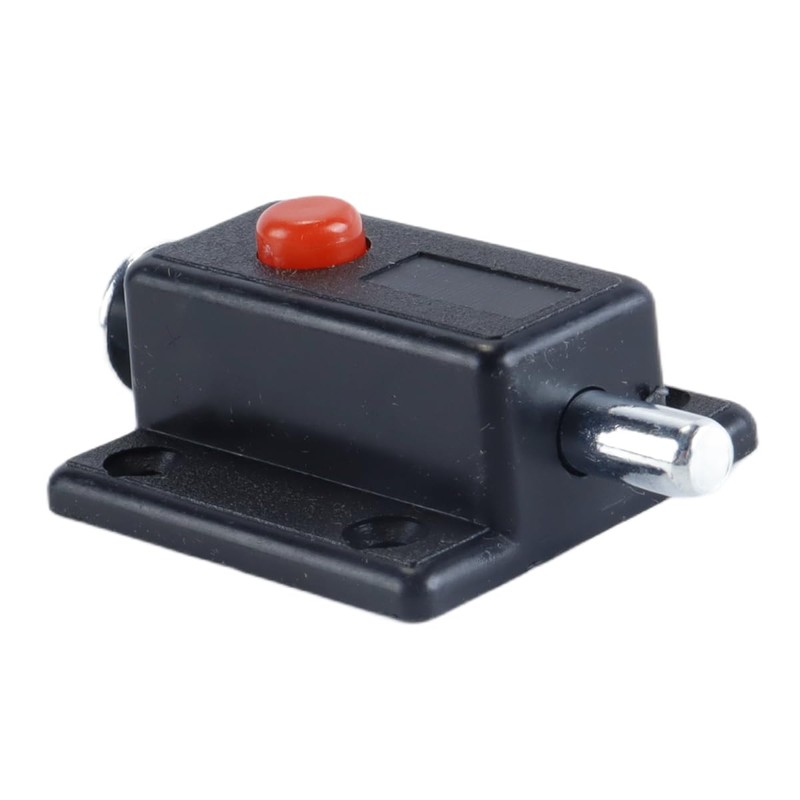 Durlo 4 pcs Black Plastic Door Latch with Push Button
