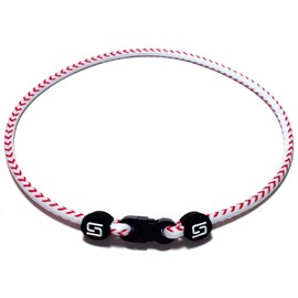 Sport Ropes Single Titanium Necklace (Baseball, 18")