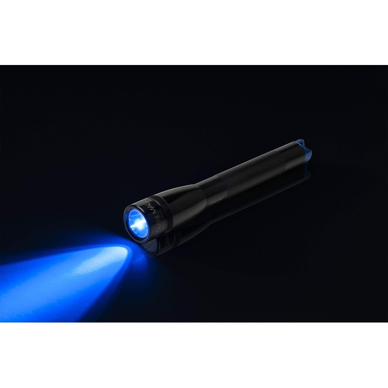 MagLite, Mini Spectrum Series Flashlight, AA, Black Body, Blue LED