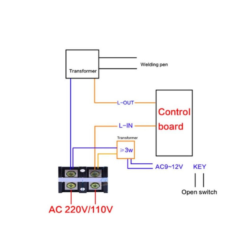 Spot Welder Control Module 40A 9 to 12V LCD Digital