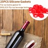 25PCS Silicone Rubber Gaskets Washer, Water Bottle Top Lid Gasket