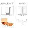 LOOTICH 165 Degree Full Overlay 35mm Hinges with Hydraulic Damper
