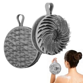 2 Pcs Cepillo Corporal de Silicona de Doble Cara, Cepillo de Bao para Todo el Cuerpo, para Masajes y Exfoliacin de la Piel, Aadir Espuma Durante el...