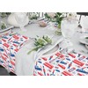 Xtremepads London Symbols Icons Pattern Pattern - Rectangle Oblong Linen