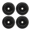 4PCS 2.5inch Trailer Ramp Door Rubber Bumper Round with Hole