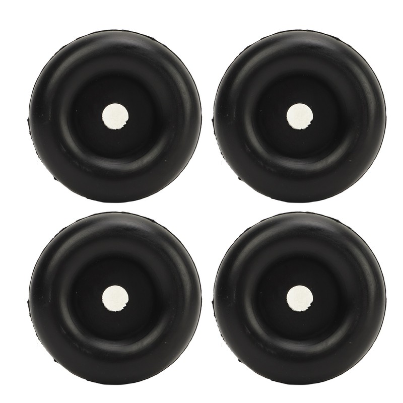 4PCS 2.5inch Trailer Ramp Door Rubber Bumper Round with Hole