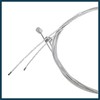 TUCKBOLD 2pcs Silver Tone Universal Front Rear Brake Cable Wire