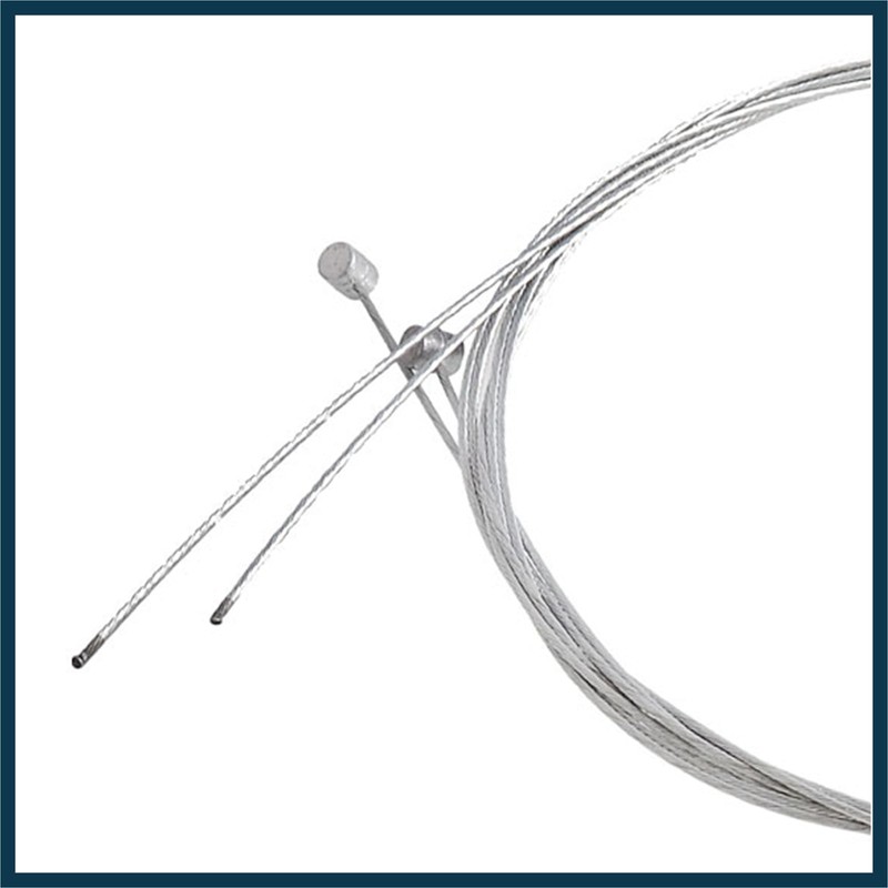 TUCKBOLD 2pcs Silver Tone Universal Front Rear Brake Cable Wire