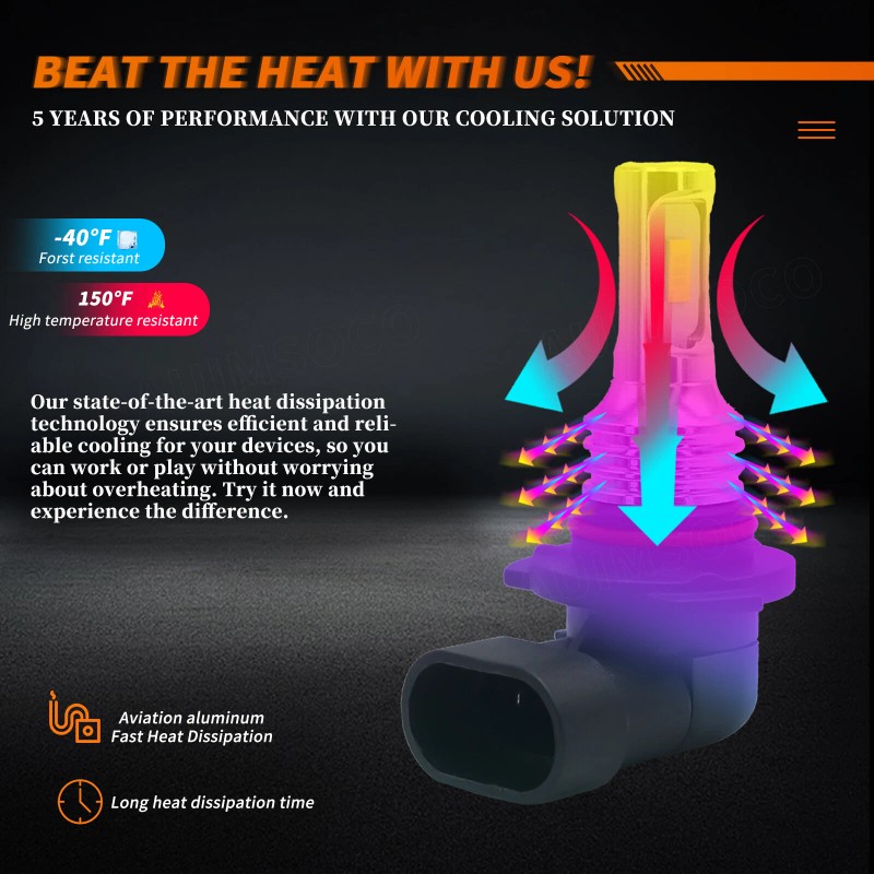 AUIMSOCO 9005 HB3 LED Headlight Bulbs Conversion Kit High Beam