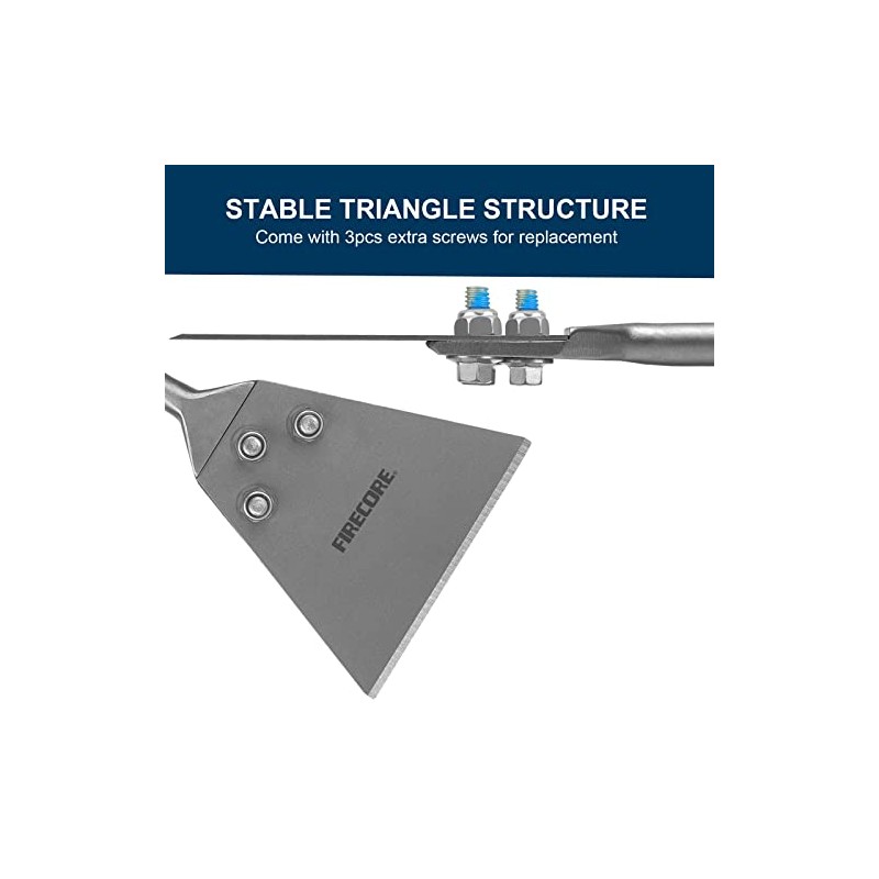 SDS Plus Floor Scraper Kit, Firecore 5 Inch x 11