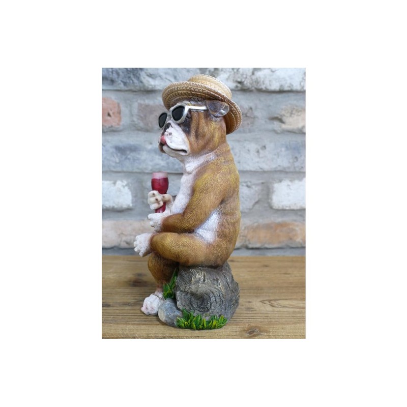 Holiday Bulldog Ornament – Fun Summer Resin Figurine
