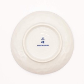 Ichikyu Mino Pottery Small Plate, Diameter Approx. 4.7 inches (12 cm), Set of 5, Small Tokusa, Made in Japan