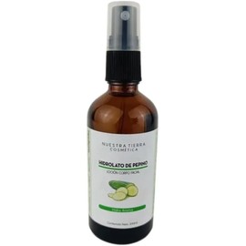 Nuestra Tierra Cosmética Hidrolato Orgánico de Pepino, Loción Corpo Facial, Hidro Aroma, 120ml