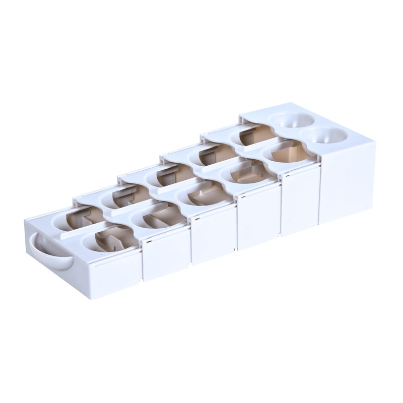 Think Up Designs Eggstra Space Egg Organizer for Refrigerator, Adjustable