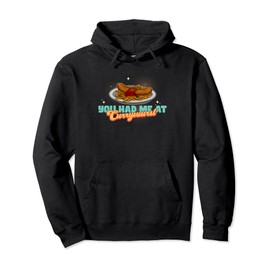 Currywurst Germany sausage food eater cuisine cooking recipe Pullover Hoodie
