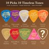 Premium Acoustic Guitar Picks Variety Pack with Play Style Guide
