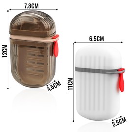 wonkeken Travel Soap Box Set 2-Pcs Soap Box with Drainage Layer Leak Proof Portable Soap Box for Bathroom Travel Camping Gym Home School