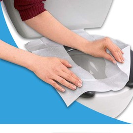 In My Bathroom | Neat Sheet - Toilet Seat Covers (Sanitary Toilet, Avoid Germs, Disposable Paper, Travel Size, Pack of 10x3) White