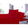 Fitted Bed Sheet With FREE Pillow Case Poly Cotton RED