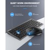 TECKNET Wireless Keyboard and Mouse Combo, Mini Cordless Computer Keyboard