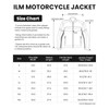 ILM Motorcycle Mesh Jacket with CE Armor and Detachable Waterproof