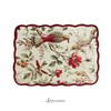 Bloom Collection 100% Cotton Reversible Quilted Placemats (Floral and Bird