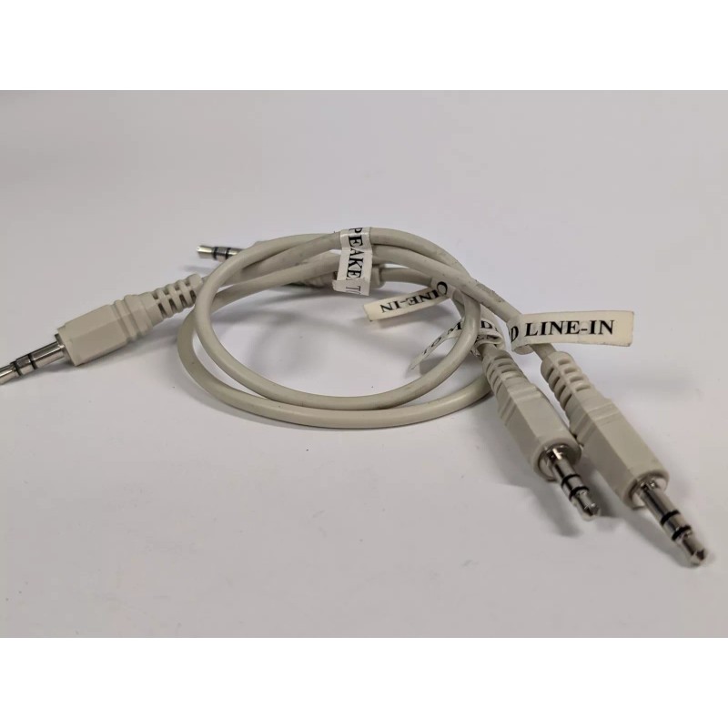 CES Shielded 12" Stereo 3.5mm Mini Plug to Stereo 3.5mm