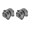 2pcs Panda Statue Obsidian Frosted Cute Mini Ingenious Handcrafted Panda