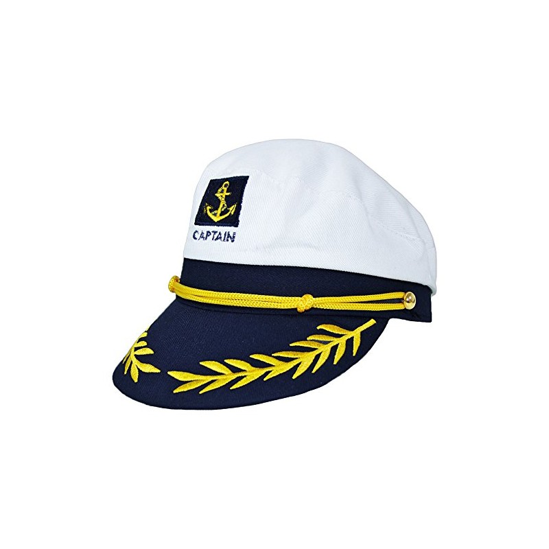 Captain Hat for Marine Costume Sailor Captain Hat Adjustable for