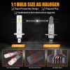 AUIMSOCO H1 H7 LED Headlight High Low Beam Bulbs Kit