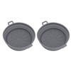 2 Pcs Silicone Air Cooker Pot With Handle Round Fryer