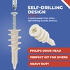 Toofix Self Drilling Drywall Anchor Kit - Wall Anchors and